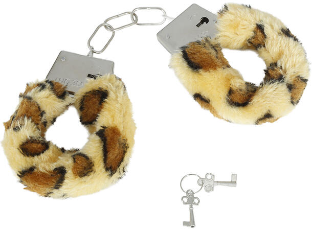 Håndjern - Lepoardmønster - til voksen 1 Par håndjern  til voksen 