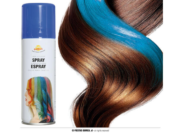 Hårspray - Blå 1 boks med hårspray - 125ml 