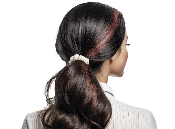 Hårspray glitter - Rød 1 boks med hårspray - 125ml 