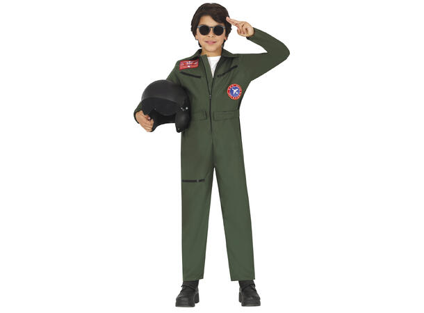 Jagerpilot barn 1 Barnekostyme til gutt - Str 3-4År 
