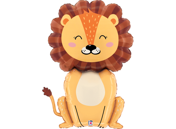 Jungeldyr - Løve 1 Folieballong med form - (56x79 cm) 