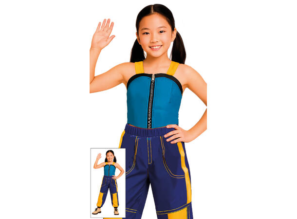 K-Pop - Lotus 1 Barnekostyme til jente - Str 7-9 År 