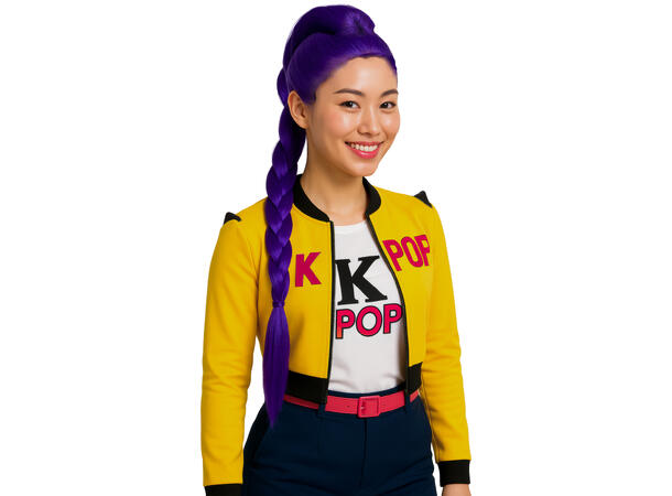 K-pop - Mystic braid - Parykk  m/flette 1 Parykk i kunstig hår - Ungdom - Lang 