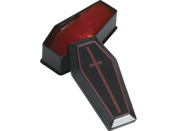 Kister med rødt slim Display med 12 kister - 7x3cm 