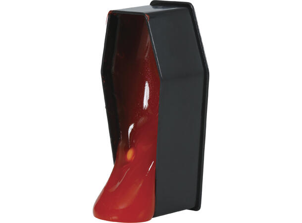 Kister med rødt slim Display med 12 kister - 7x3cm 