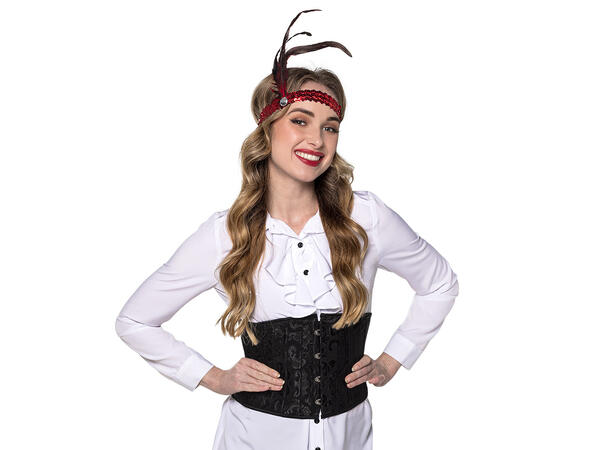 Korsett - Victoria - Sort stretch 1 Korsett til dame - Str M/L 