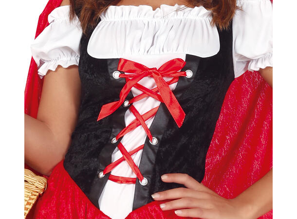 Lille Rødhette - Kjole, Kappe og hette 1 Damekostyme - str 44-46 (XL) 