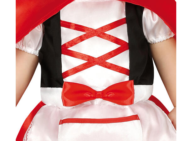 Lille Rødhette 1 Babykostyme til jente - Str 12-18 Mnd 