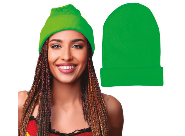 Lue - Neon Grønn 1 Lue i polyester til voksen - Onesize 