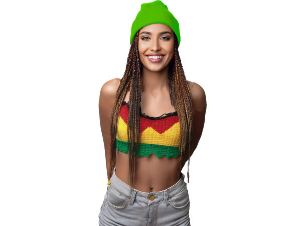 Lue - Neon Grønn 1 Lue i polyester til voksen - Onesize 