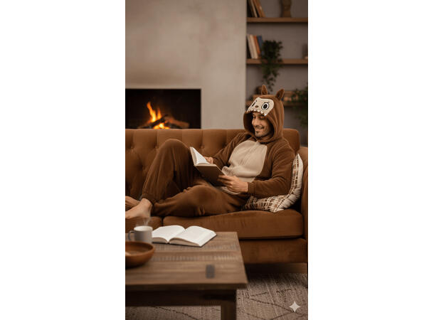 Lulu Monster - Onepiece - Brun 1 Herrekostyme - str 52-54 (L) 