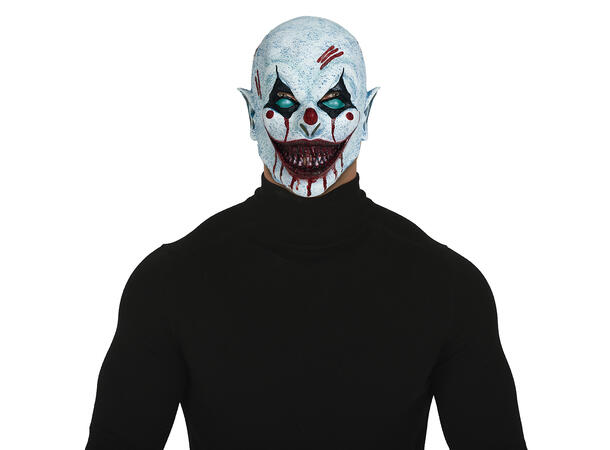 Maske - Skummel blodig klovn 1 Maske i Lateks 