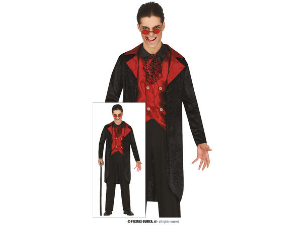 Mørk vampyr - Mann 1 kostyme til gutt 14-16 år (168cm) 