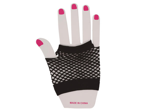 Nettinghansker Sorte - Korte 1 Par hansker - 11cm 