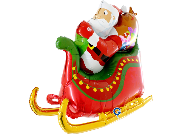 Nisseslede - 3D 1 Folieballong med form - (86x71x35 cm) 