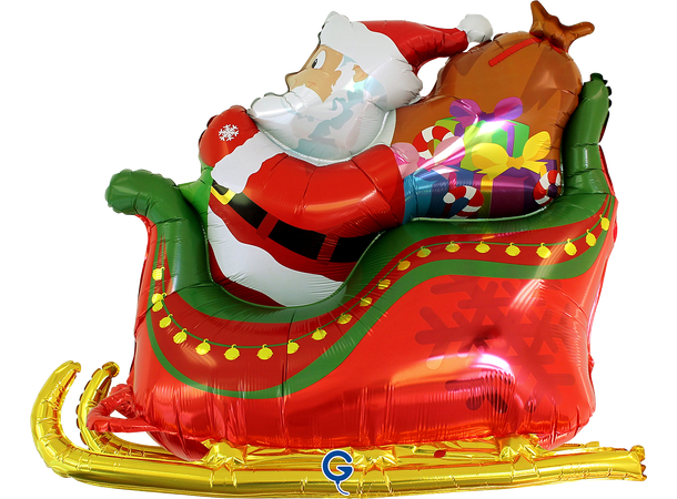 Nisseslede - 3D 1 Folieballong med form - (86x71x35 cm) 