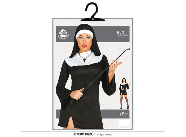 Nonnekostyme - Sort kort 1 Damekostyme - str 42-44 (L) 