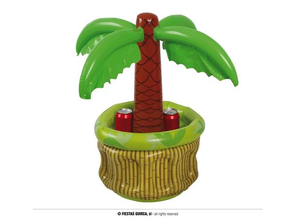 Oppblåsbar drikkekjøler m/palme 1 Oppblåsbar leke - 65cm 