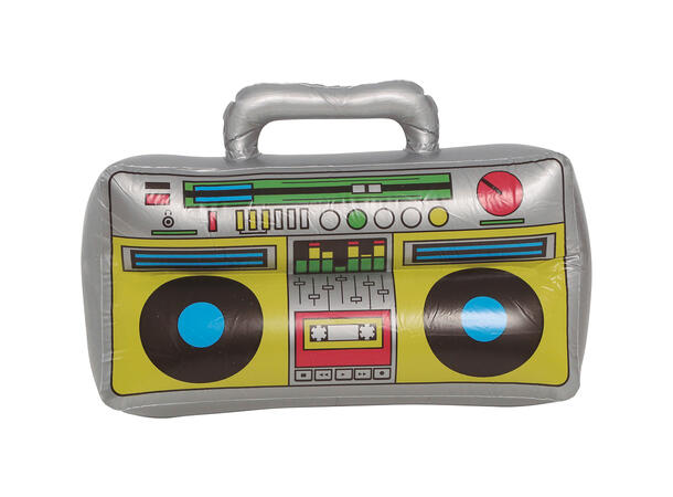 Oppblåsbar radio - 80-talls 1 Oppblåsbar leke - 40x20cm 