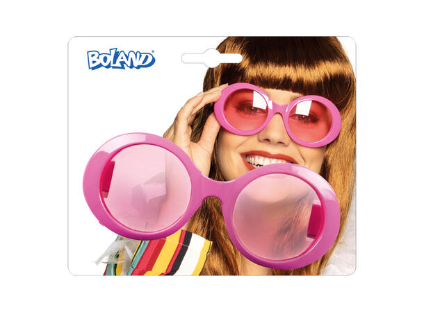Partybriller - Jackie - Neon Rosa - UV 1 Par briller i plast 