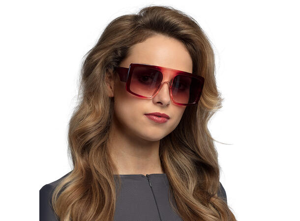 Partybriller - Vintage - Røde 1 Par briller i plast 