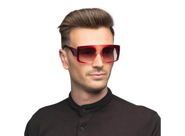 Partybriller - Vintage - Røde 1 Par briller i plast 