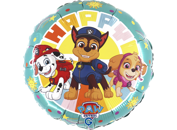 Paw Patrol - Rund 1 Folieballong rund - 46cm (18") 