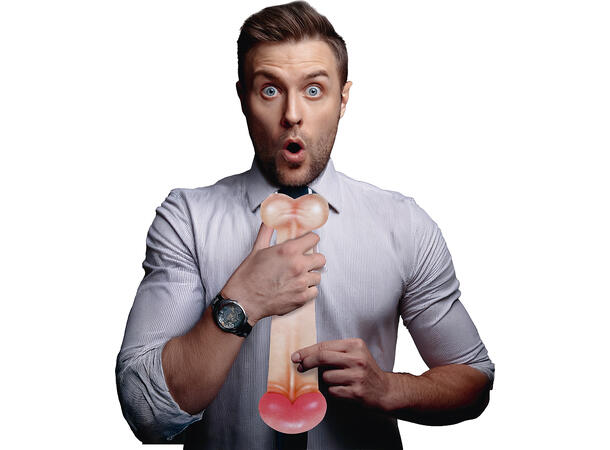 Penisslips - Herre 1 Slips i polyester m/Strikk - 40cm 