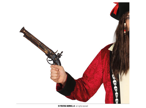 Piratpistol - Muskedunder 1 Lekepistol i plast - 28cm 