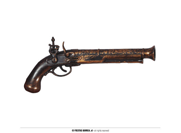 Piratpistol - Muskedunder 1 Lekepistol i plast - 28cm 