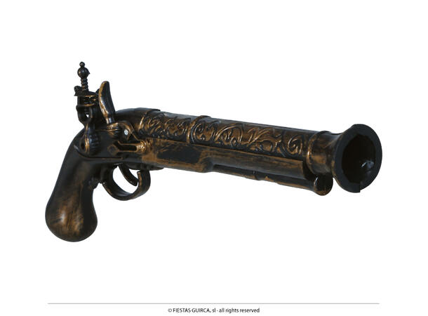 Piratpistol - Muskedunder 1 Lekepistol i plast - 28cm 