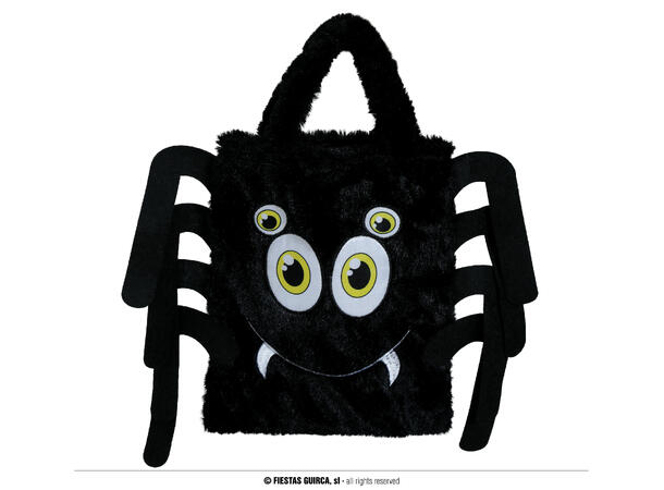 Plysjveske - Trick or Treat - Eddekopp 1 Godtekurv i plysj - 19x23cm 