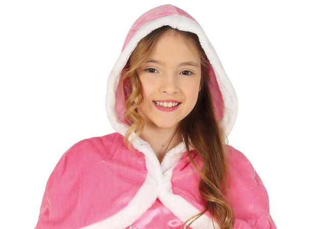 Rosa prinsesse - Kjole, Kappe og hette 1 Barnekostyme til jente - Str 3-4 År 