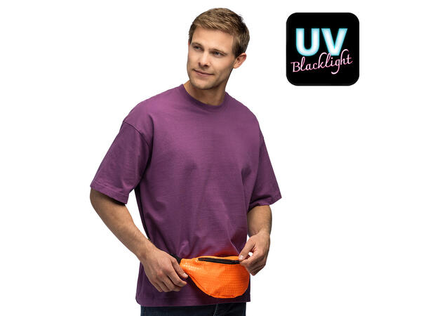 Rumpetaske m/Paljetter - Neon Oransje 1 Caps til voksen - Onesize 