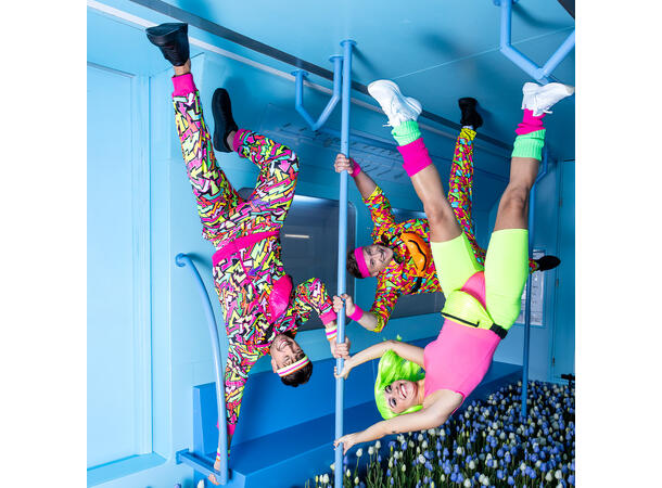 Rumpetaske m/Paljetter - Neon Oransje 1 Caps til voksen - Onesize 