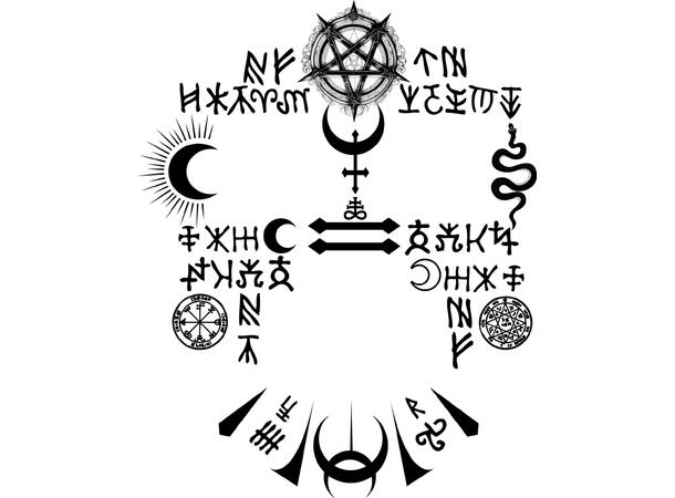 Satanisk ansiktstatovering 1 Ark med tatoveringer - 22x28cm 