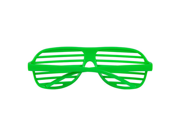 Sjalusibriller - Neon assortert 1 Par briller i plast 