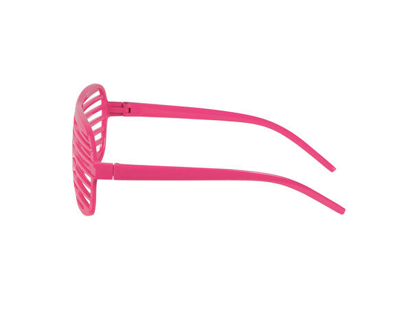 Sjalusibriller - Neon assortert 1 Par briller i plast 