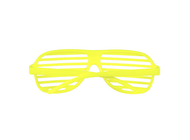 Sjalusibriller - Neon assortert 1 Par briller i plast 