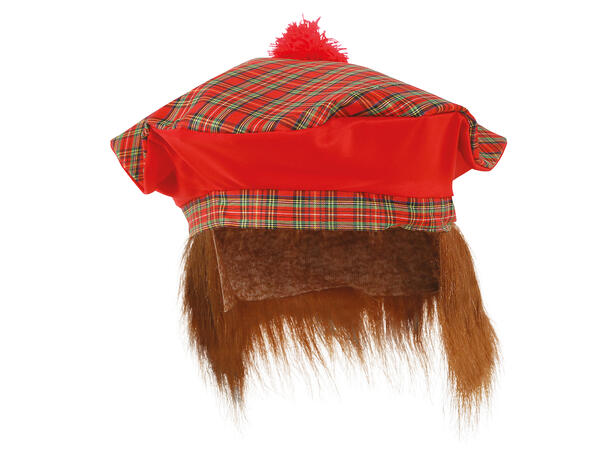 Skotland - Lue med brunt hår 1 Lue m/ syntetisk hår - Herre 