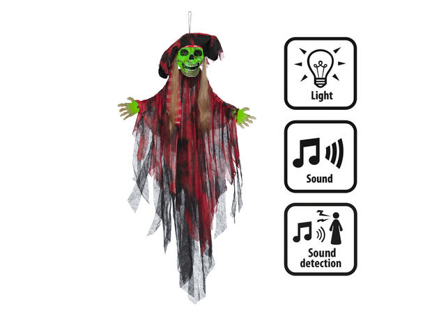Skrekkfigur - Hengende Piratdame 1 Figur m/Lys/Lyd - 160cm 