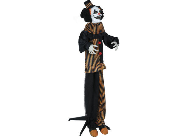 Skrekkfigur - Klovn på stativ 1 Figur m/lyd/lys/begegelse - 170cm 