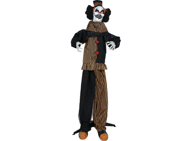 Skrekkfigur - Klovn på stativ 1 Figur m/lyd/lys/begegelse - 170cm 