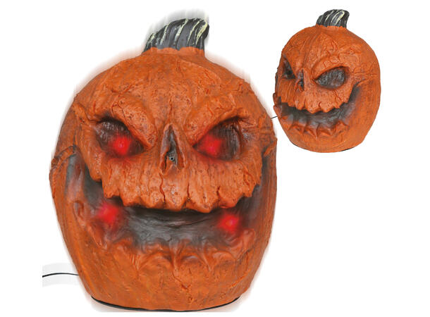 Skrekkfigur - Snakkende gresskar 1 Figur m/lyd/lys/begegelse - 30cm 