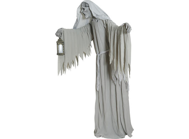 Skrekkfigur - Spøkelse med lykt 1 Figur m/lyd/lys/begegelse - 215cm 
