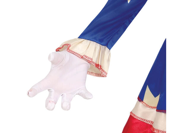 Skummel Klovn - Patriot - Rød/Hvit/Blå 1 Barnekostyme til jente - Str 7-9 År 