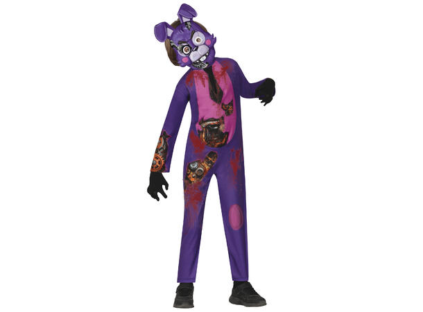 Skummel superhelt - Sort/hvit - Gutt 1 Kostyme til barn - 7-9 år (133 cm) 