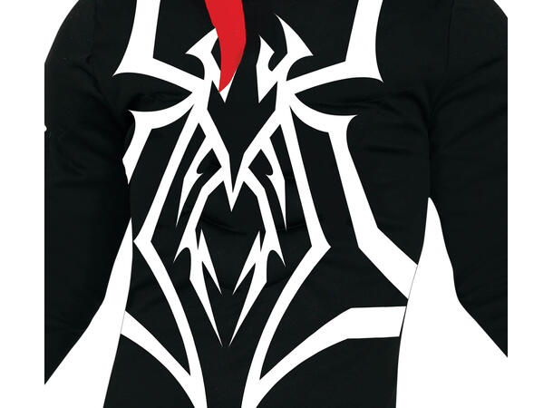 Skummel superhelt - Sort/hvit - Gutt 1 Kostyme til barn - 7-9 år (133 cm) 