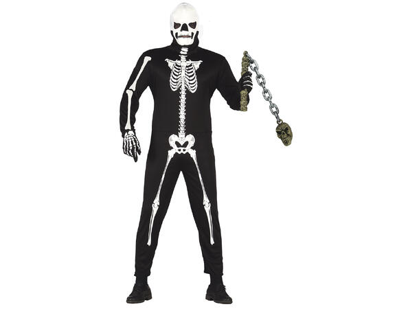 Slagklubbe m/lenke - Hodeskalle 1 Våpen i PVC - 84cm 