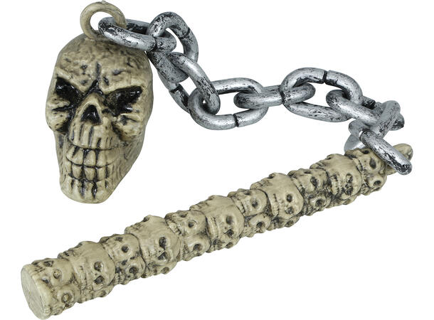 Slagklubbe m/lenke - Hodeskalle 1 Våpen i PVC - 84cm 